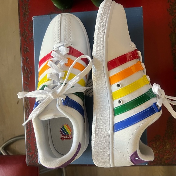 PRIDE K-SWISS Women’s Sneakers Rainbow Colors on the side - Picture 4 of 5